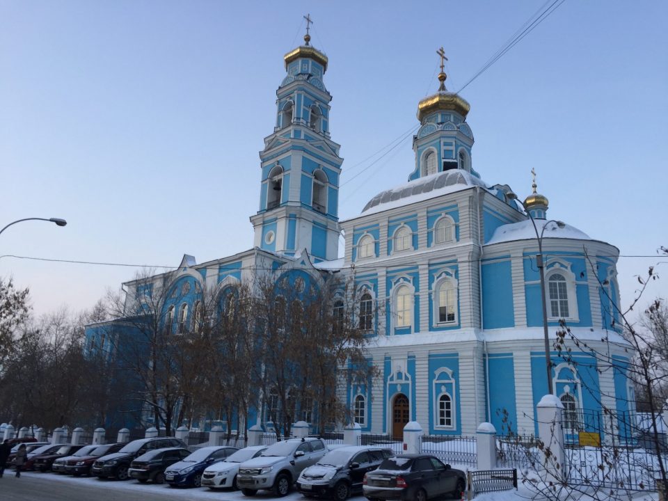 russian othordox church in Yekaterinburg russia sam smith travelling sam