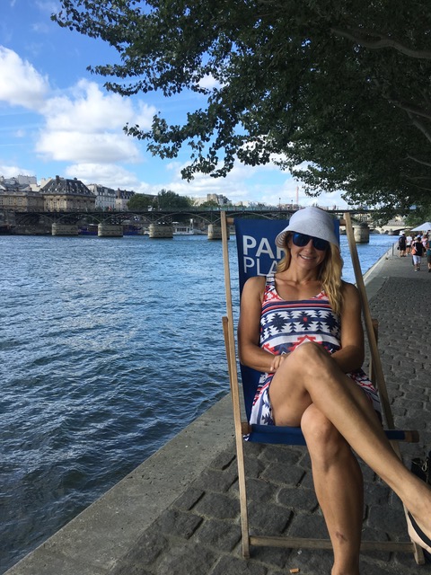 Alice ford relaxing away on a chair