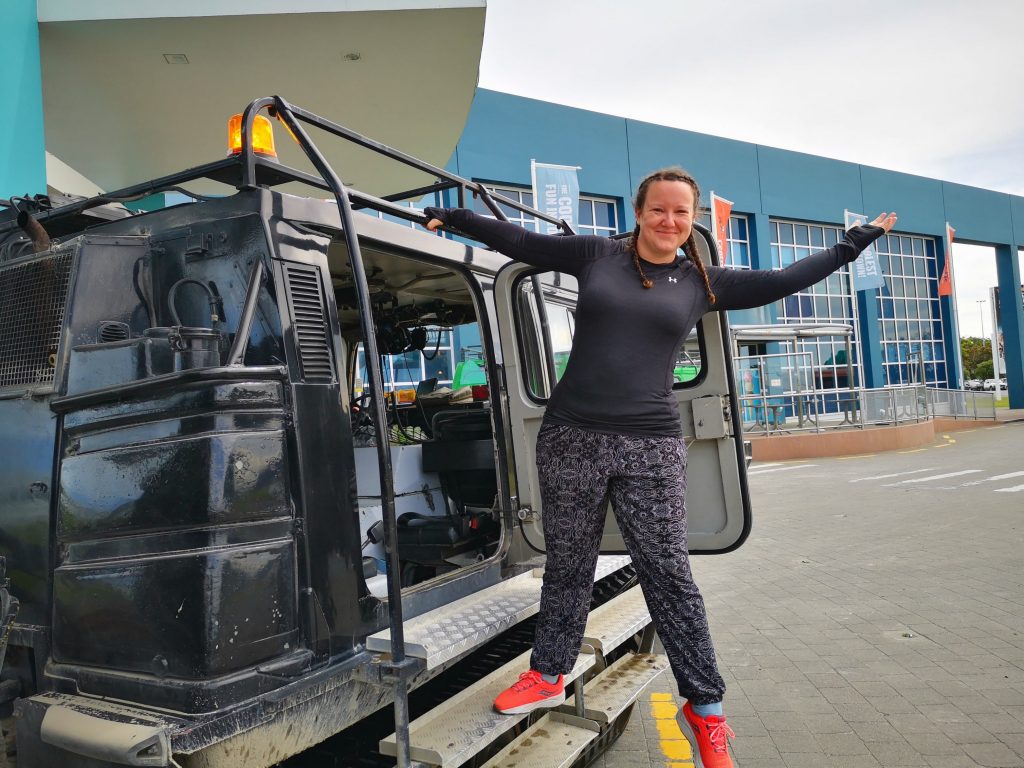 Hägglund rides at the international antarctic centre
