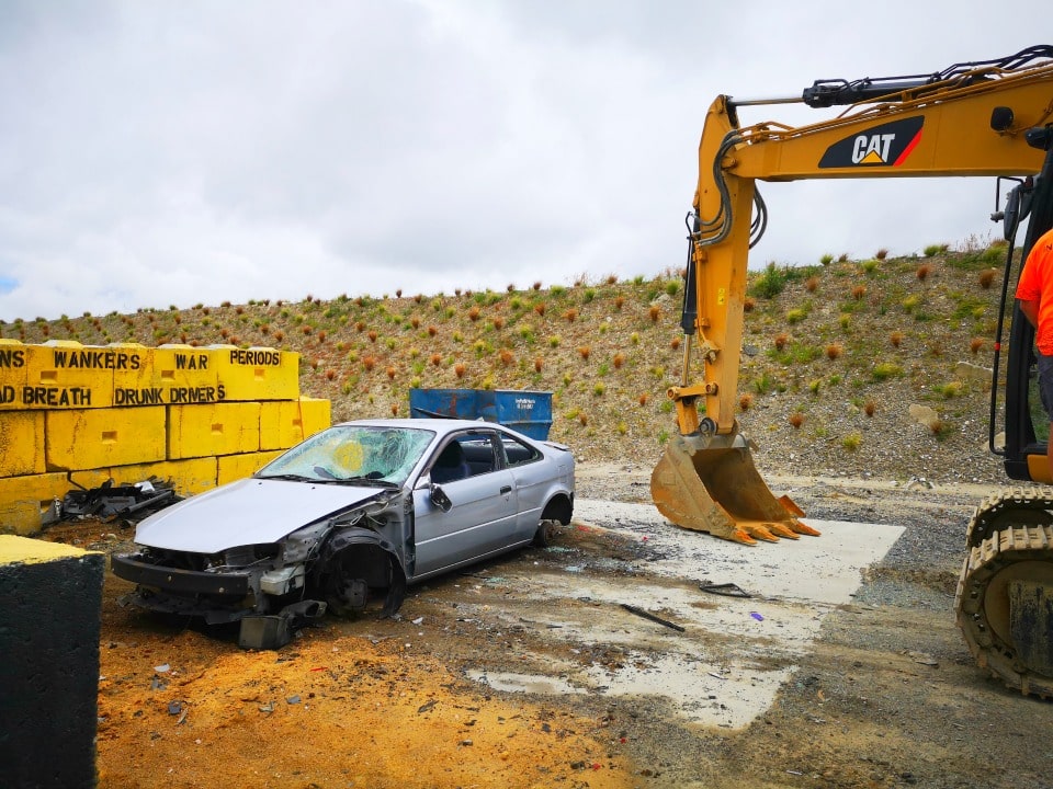 car crushing fun